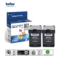 befon x2 black 901 xl printer cartridge replacement for hp 901 hp901 ink cartridge officejet 4500 j4500 j4540 j4550 j4580 j4640