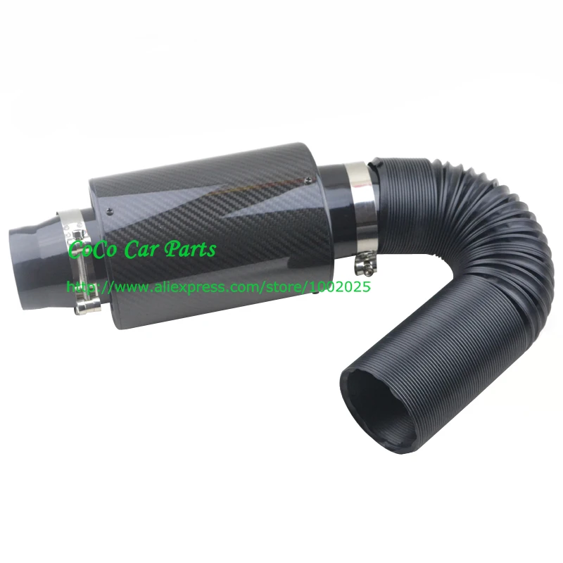 Universal Racing Car Air Filter 3 inch Carbon Fiber Cold Intake kit | Автомобили и мотоциклы