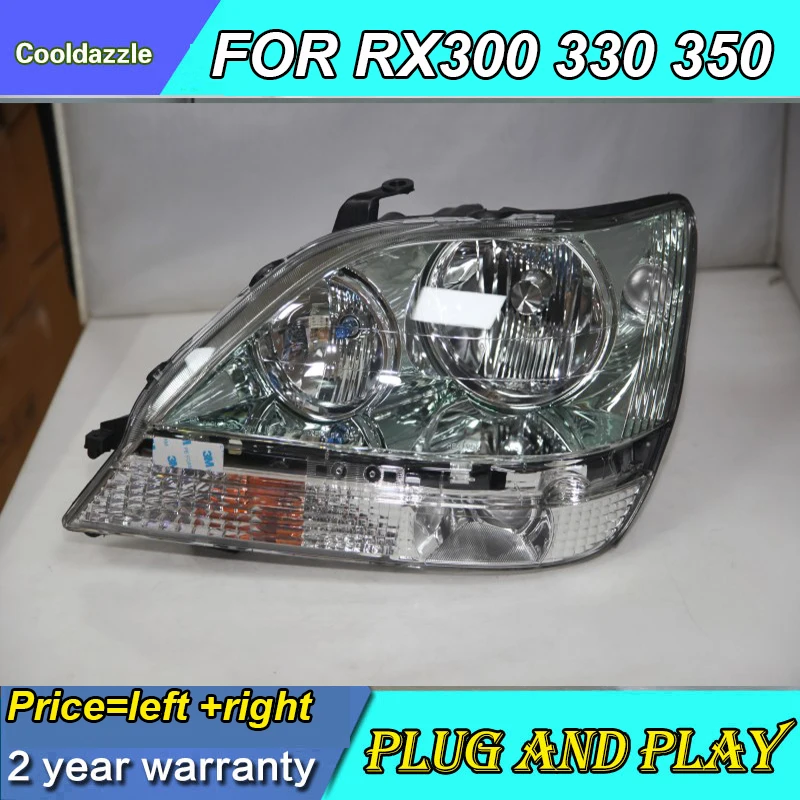 1998 1999 2001 2002 год Herrier Kluger налобный фонарь для Lexus RX330 RX300 R350 фары|Фара авто в сборе| |