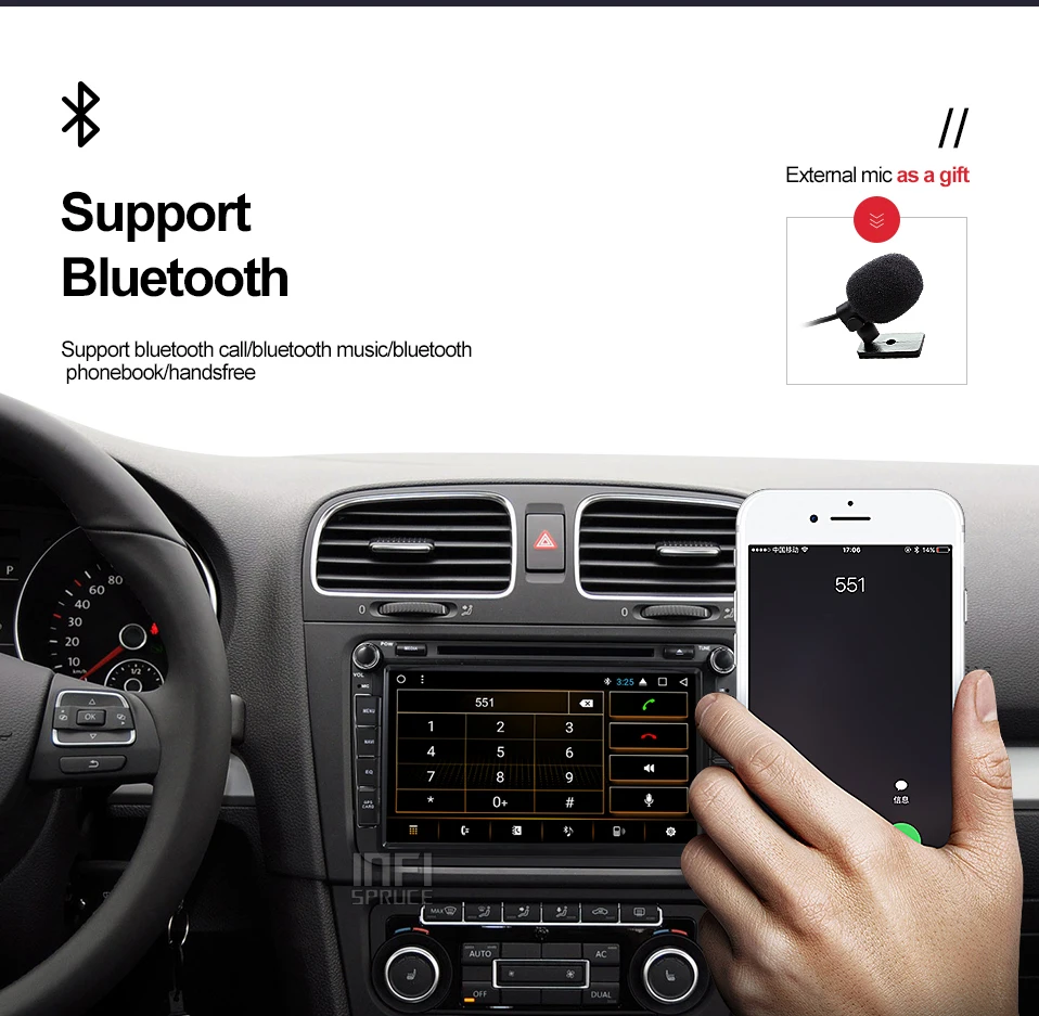 Android 7,1 автомобильный DVD для Фольксваген SKODA Гольф 5 6 POLO PASSAT B7 T5 CC JETTA TIGUAN автомобильный gps стерео навигации плеер