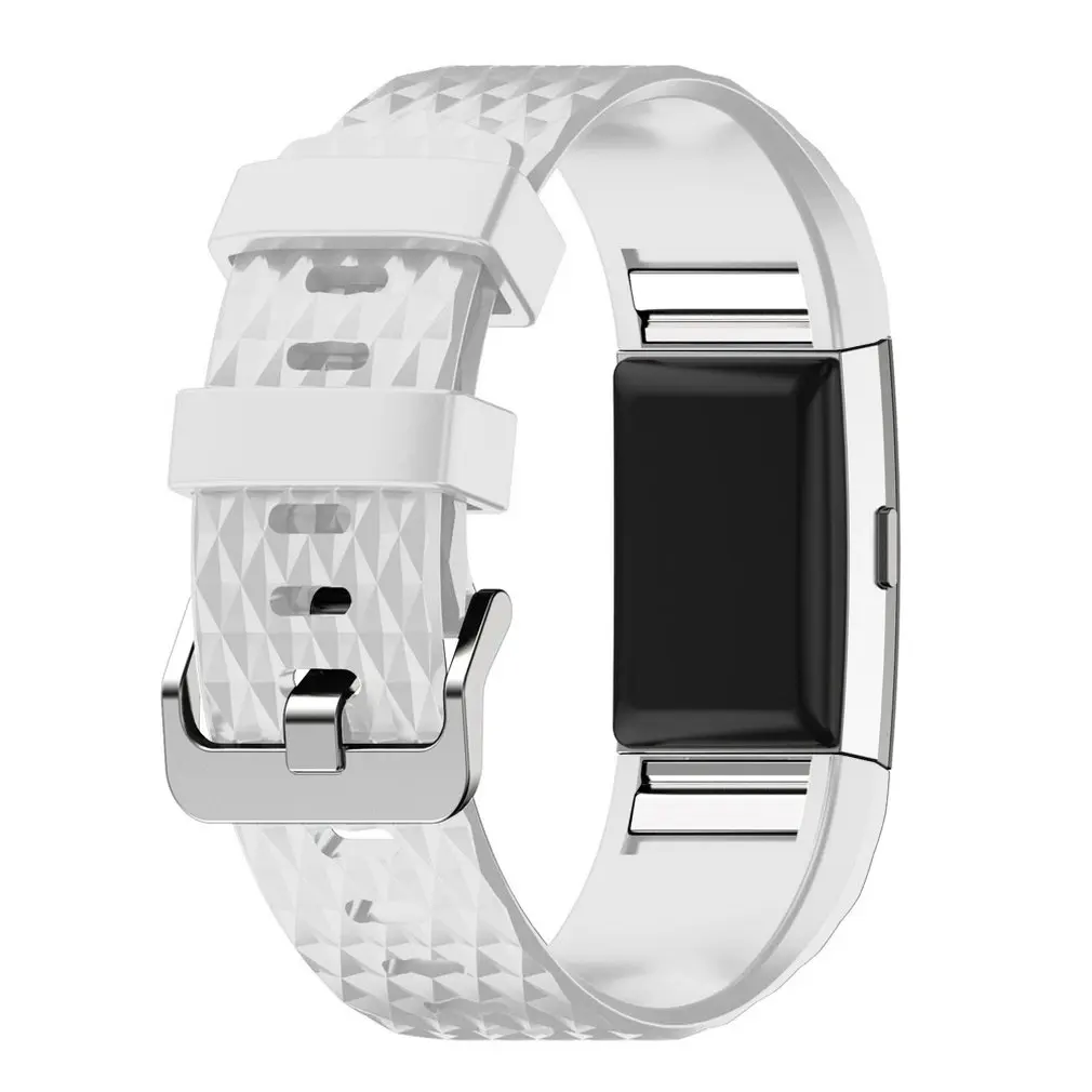 Fitbit charge2 ремешок 3D наручные часы замена алмазные ремешки мягкий силиконовый