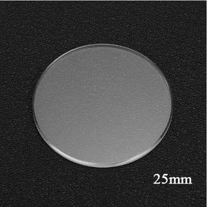 Гладкое плоское сапфировое стекло для часов с защитой от царапин толщиной 1,2 мм, круглые прозрачные часы, ремонт, сапфировое стекло 25-38 мм