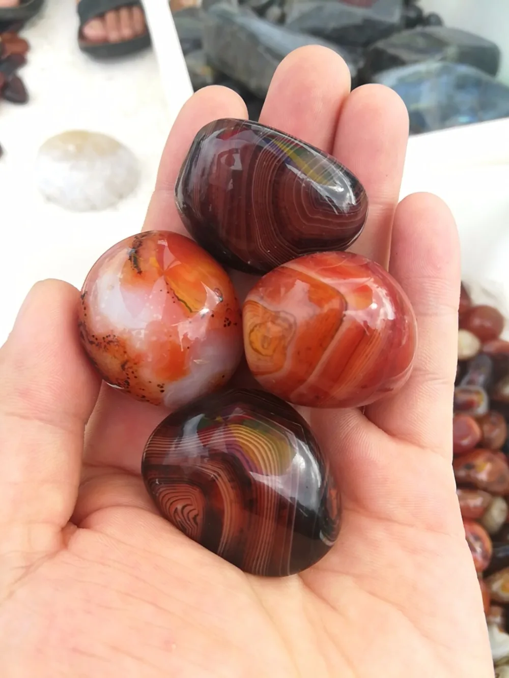 Красивые натуральные камни sardonyx и минералы ладонный Агат лечебные кристаллы для