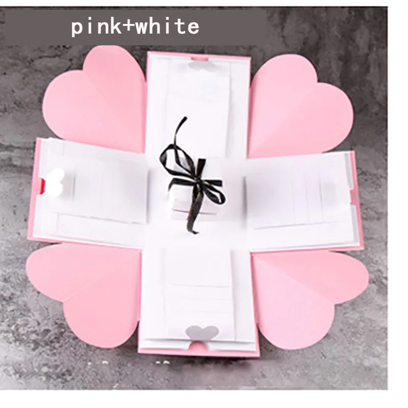 Фото сюрприз Подарочная коробка Упаковка кольцо коробки ювелирных изделий