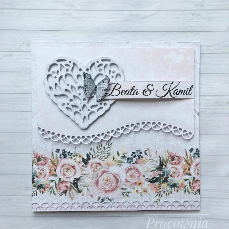 Металлические Вырубные штампы кружевная кромка вырезанная форма украшение для