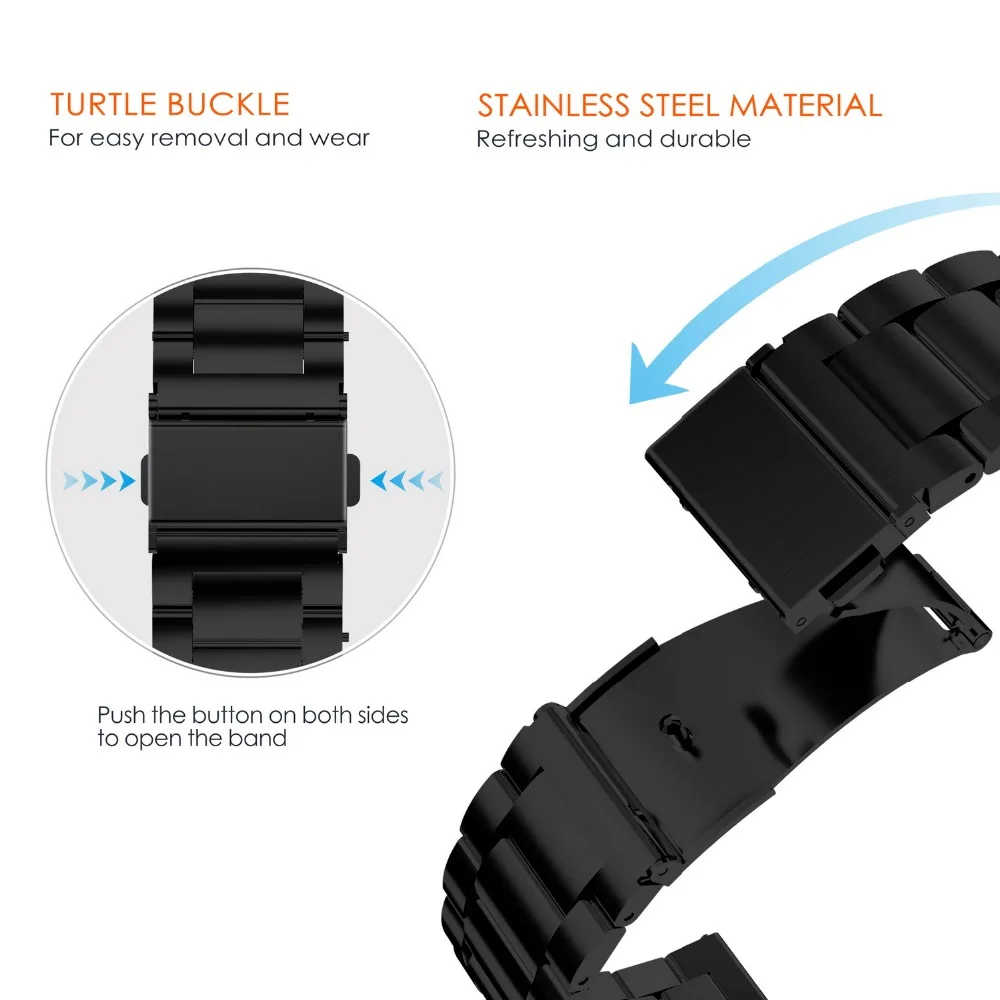 Ремешок сменный из нержавеющей стали для Apple Watch Band твердый металлический браслет