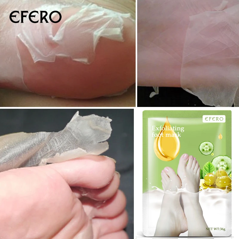 Маска efero для пилинга ног педикюрные носки крем на каблуках отшелушивающая маска