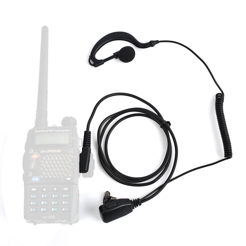 2017 10 Packed Double Needle G-Ear Earphone Walkie-talkie Two-way Radio TH-22A TH-235 TK-378 Interphone with clip | Мобильные