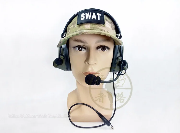 Тактическая гарнитура Comtac II военное шумоподавление с U94 PTT для Kenwood Motolora Midland Airsoft