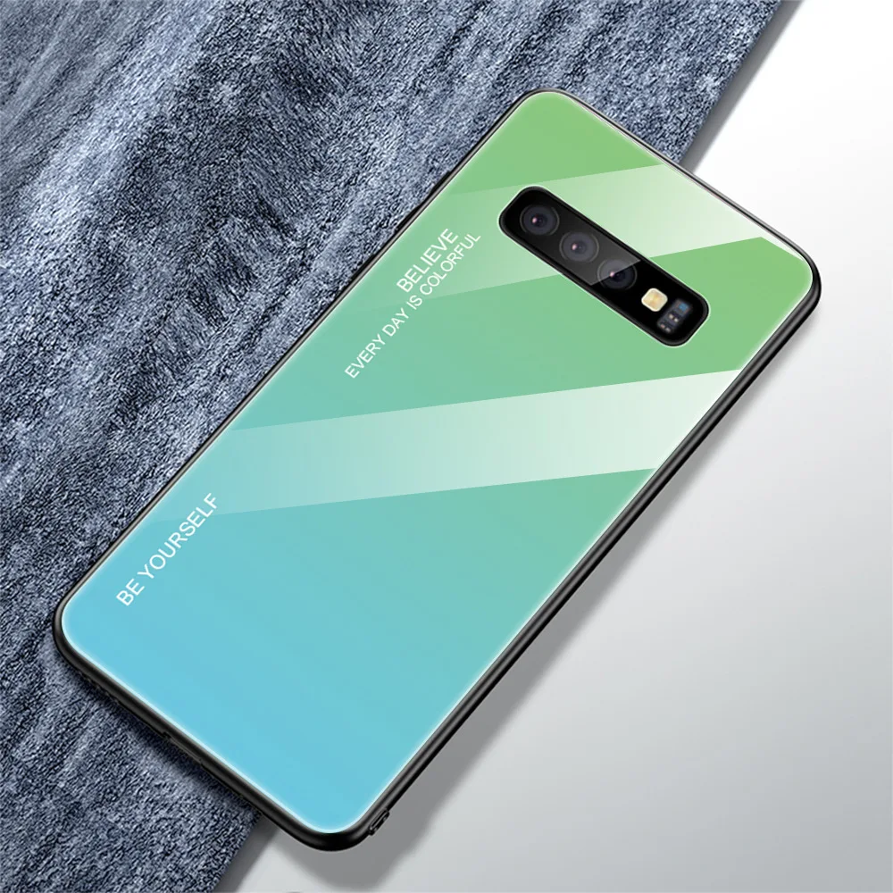 Градиентный чехол из закаленного стекла для Xiao mi Red mi Note 7 5 6 Pro Pocophone F1 mi 8 mi A2 Lite 6X 5X mi 9 SE 9 t, защитный чехол