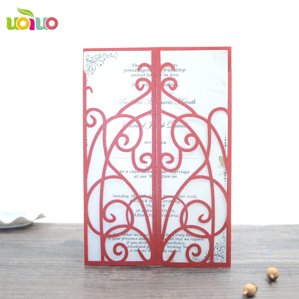 10 комплектов бесплатная доставка новая простая крема цветок пригласительная