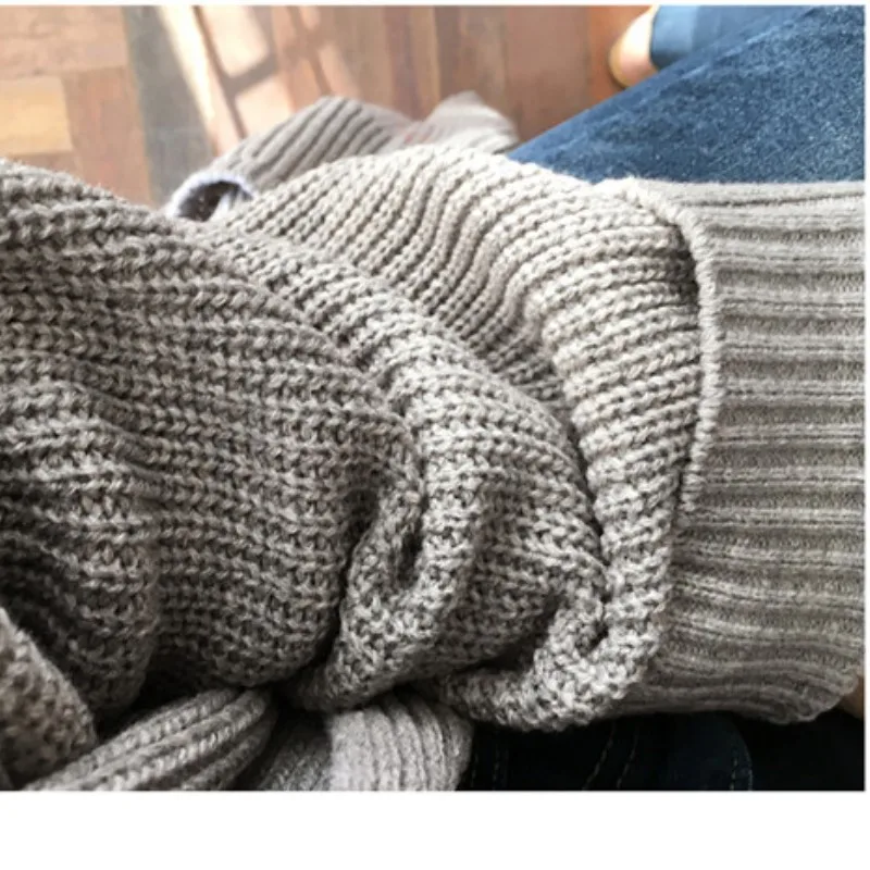 Женский Длинный свободный кардиган повседневный Однотонный свитер с длинным