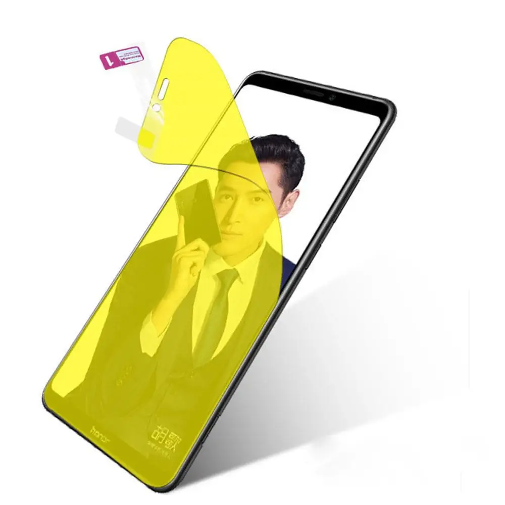 7D полное покрытие Гидрогелевая Защитная пленка для Huawei Y9 Honor 10 Lite 6X 7X V10/Magic 2 Play 8A/Note