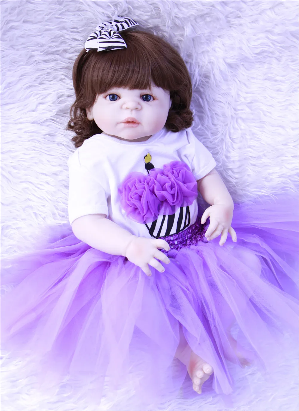 Кукла Bebe reborn 23 &quot полностью силиконовая кукла для маленьких девочек милые