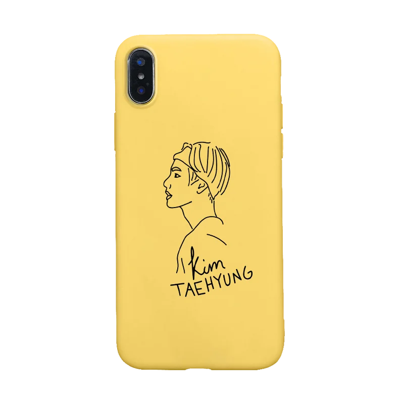 Euphoria Boys KPOP Mans мягкий силиконовый черный чехол для телефона чехол для iPhone 5 5S SE 6 6s 7 8 plus X Xs XR MAX kim namjun seokjin - Цвет: Y-1084