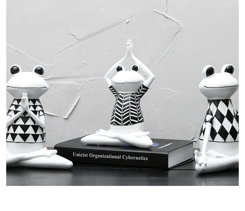 

Nordic Yoga Frog Resin Decoration Decoration Home TV Cabinet Living Room Model Layout Soft Decoration