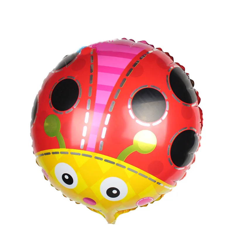 Мультяшный насекомое фольгированный шар желтая Красная божья коровка украшение