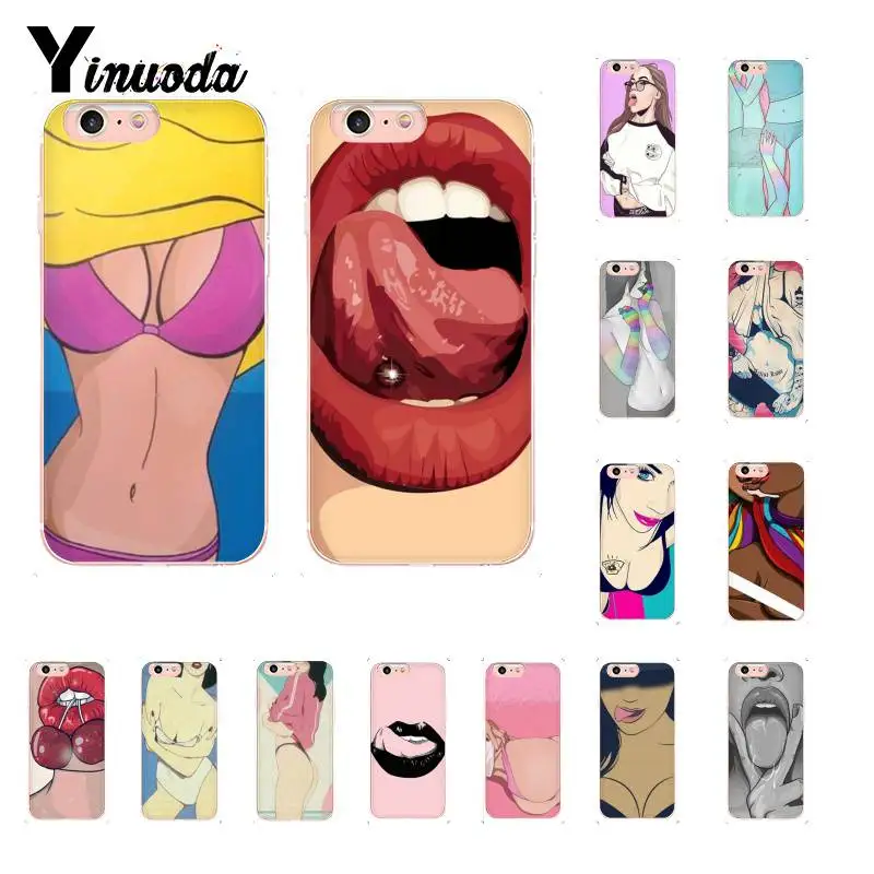 Yinuoda сексуальный летний Мягкий силиконовый чехол для телефона iPhone 8 7 6 6S Plus X XS MAX 5 5S