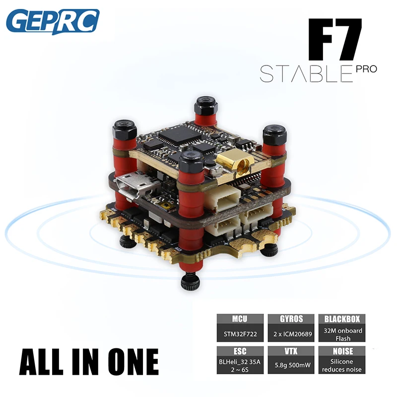 GEPRC STABLE PRO F7 DUAL BL32 35A ESC Flight Tower All in one 2-6S FC Controller For RC Racing Drone | Игрушки и хобби