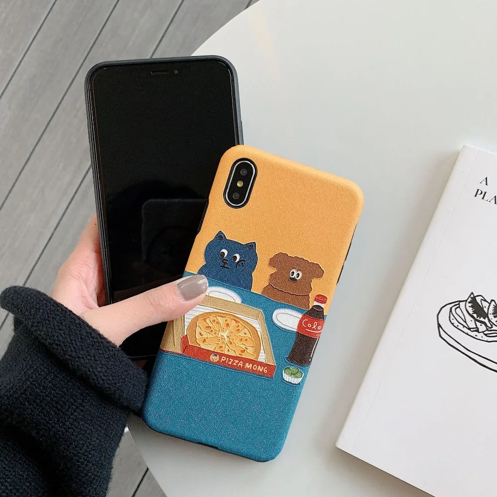 Чехол с изображением животных для iPhone XR XSMAX Foods рисунком 6 S 7 8 Plus модный Забавный