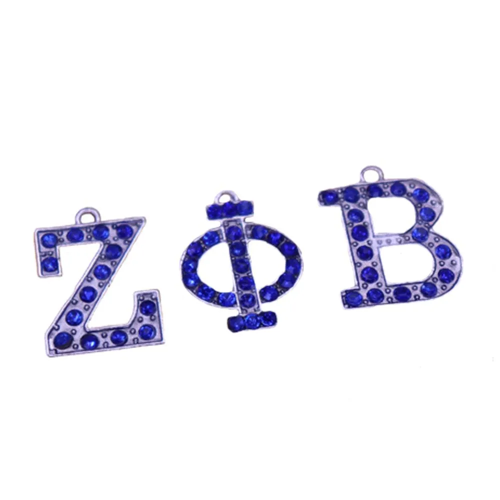 Подвеска в виде греческой буквы Zeta Phi Beta украшение для колледжа женское ювелирное