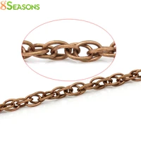 8seasons link chains braiding antique copper 5 5mm x 4mm 28x 185m b28503