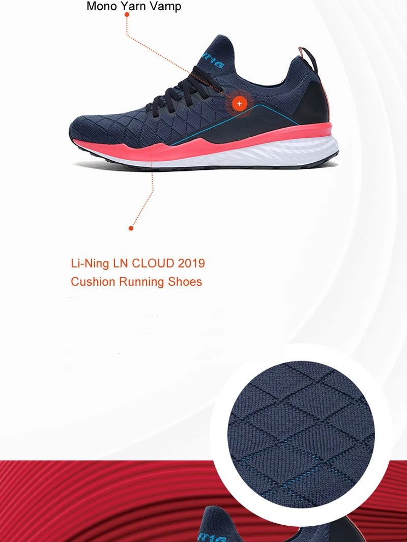 Li-Ning Men LN CLOUD Cushion Running Shoes Breathable Mono Yarn LiNing Sport Shoes PROBAR LOC Sneakers ARHP055 XYP875