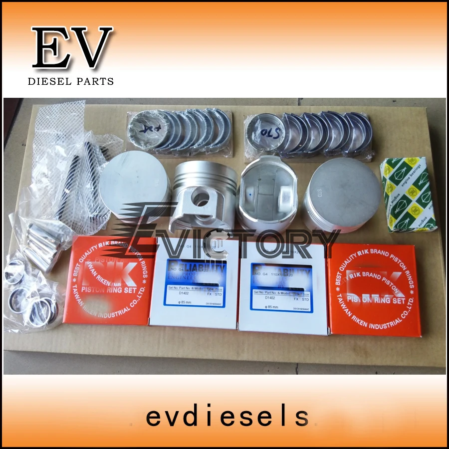 Для KUBOTA D1402 rebuild kit лайнер для поршневого кольца прокладка коленчатого вала/con rod