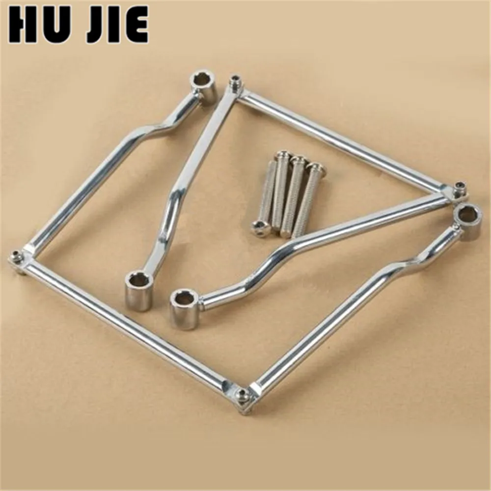 Хромированная мотоциклетная седельная сумка опорная стойка кронштейны для Suzuki