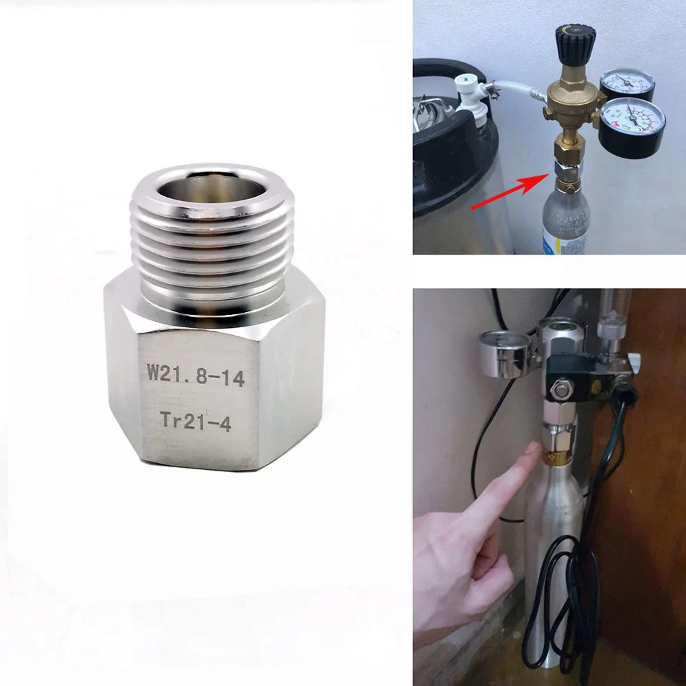 СО2 бак адаптер преобразования Sodastream. Пейнтбол, CGA320, W21.8 цилиндр в воздушный инструмент, доморощенный пивной бочонок, Аквариум Рыбы регулятор