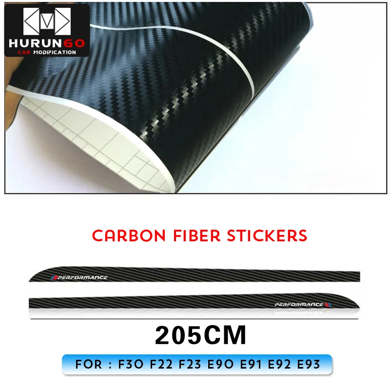 Для BMW F30 F31 F32 F33 F22 F23 F15 F85 F10 E60 E61 G30 E90 M защитная наклейка 5D из углеродного волокна
