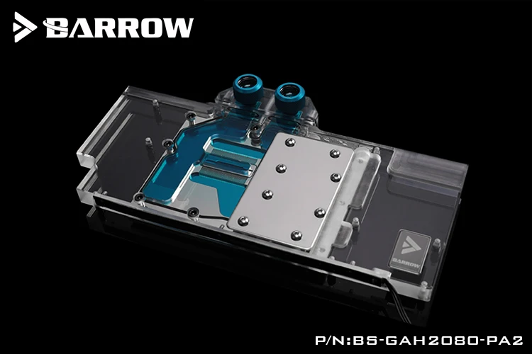 Блок для воды BARROW GALAXY RTX 2060/2070 GAGMER /GAINWARD 2070 8G/2080 OC/Поддержка оригинальной задней