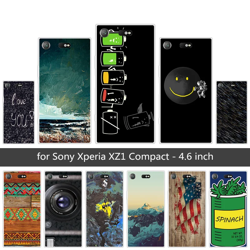 4 6 дюйма для Sony Xperia XZ1 Compact Heaven задняя крышка прозрачный мягкий силиконовый тонкий