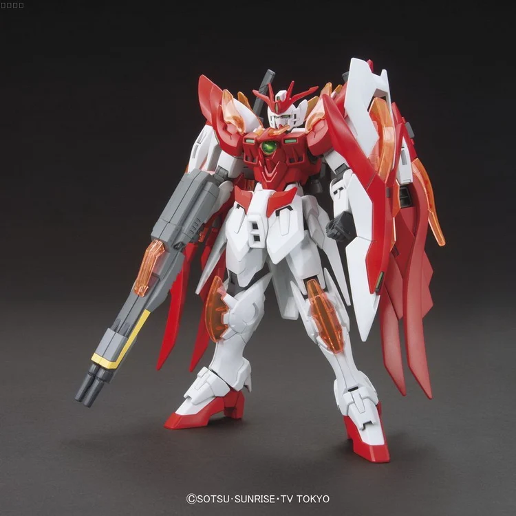 Игрушка конструктор Gundam Bandai HGBF 033 1/144 Wing gundam zero Honoo Gundam|Игровые фигурки и