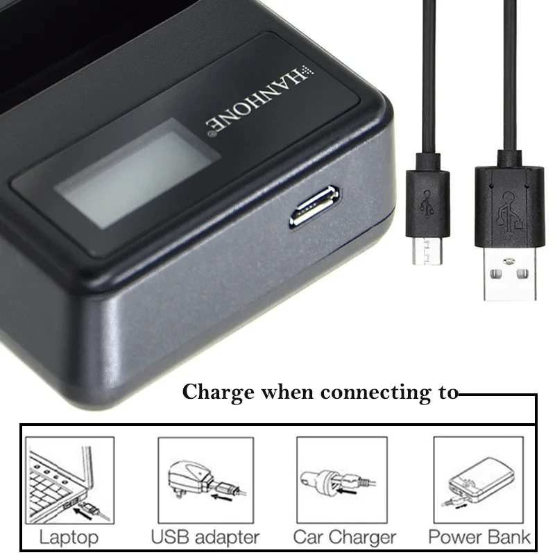 Зарядное устройство с 2 слотами ЖК-дисплей USB двойное зарядное для телефона BLF19GK