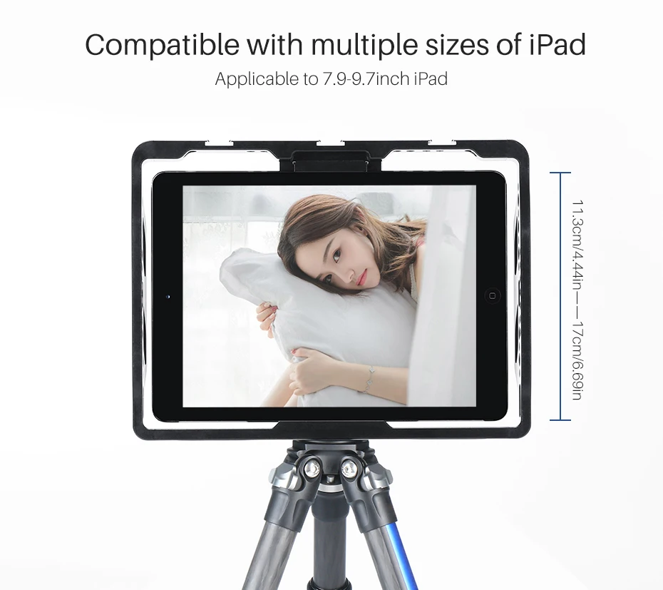 Ulanzi U-Pad металлическая накладка крепление для создания фильмов для iPad Pro Air Mini с холодным башмаком для микрофона светодиодный видео светильник