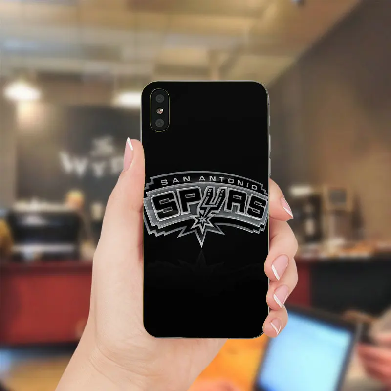 San Antonio Spursteam мягкие ТПУ Силиконовые случаи мобильного телефона для iPhone X XR XS Max 10 7 6