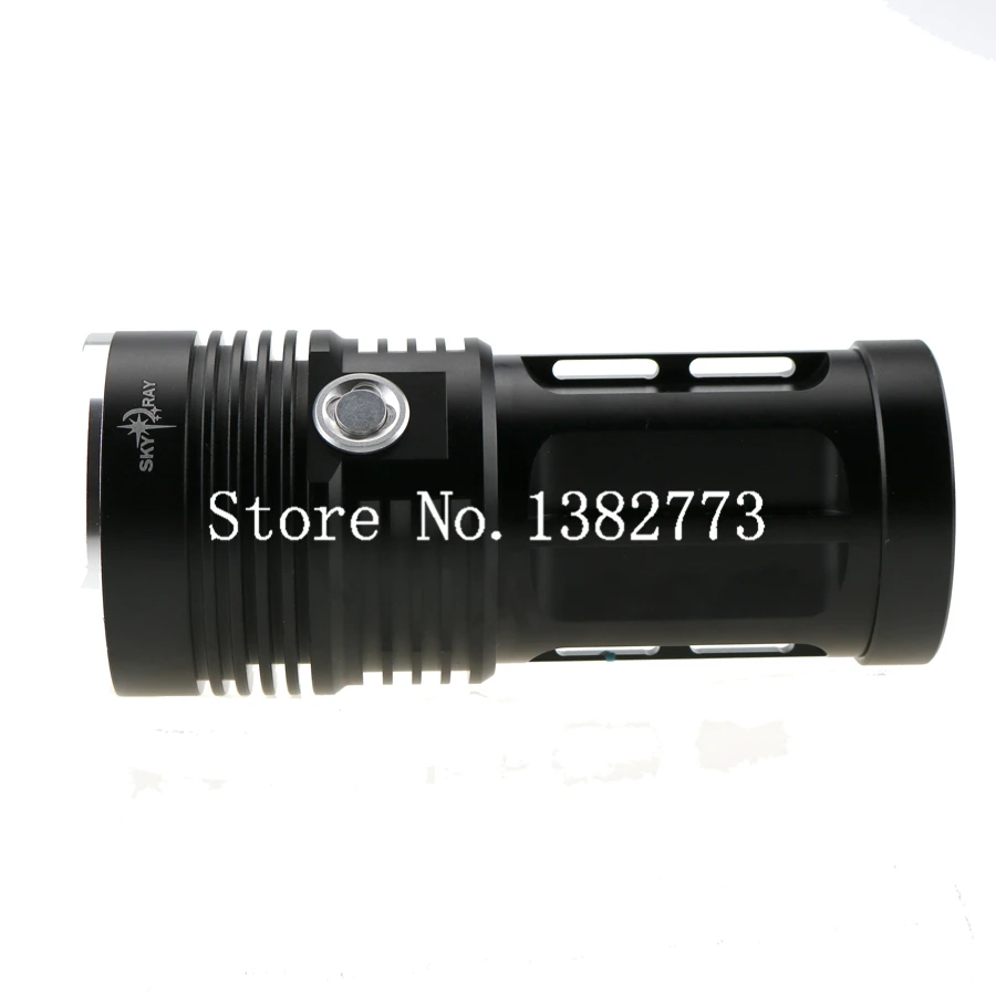 Фонарик SKYRAY King 8T6 светодиодный 15000 люмен 8 x CREE XM L T6 3 режима высокий низкий