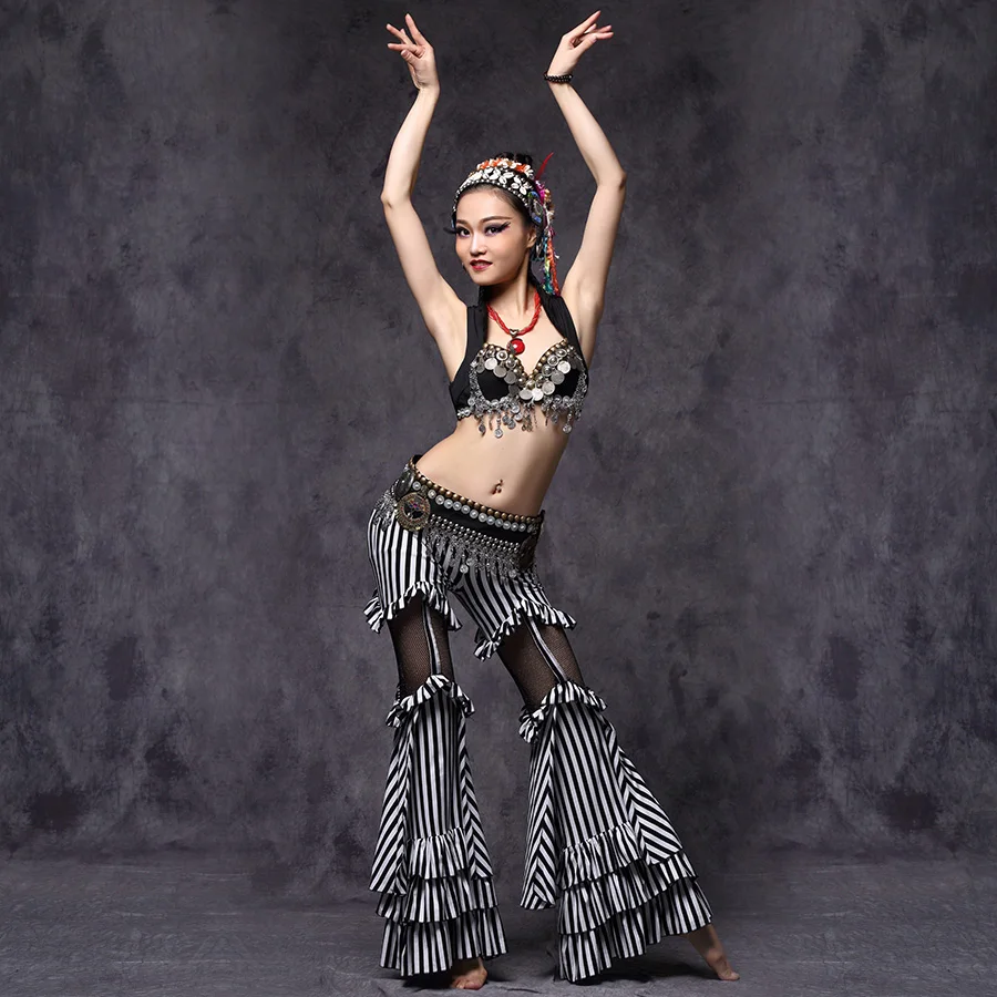 Professional Gypsy Dance Tribal Waist Belt Adjustable Gold Chain Coins for Belly | Тематическая одежда и униформа