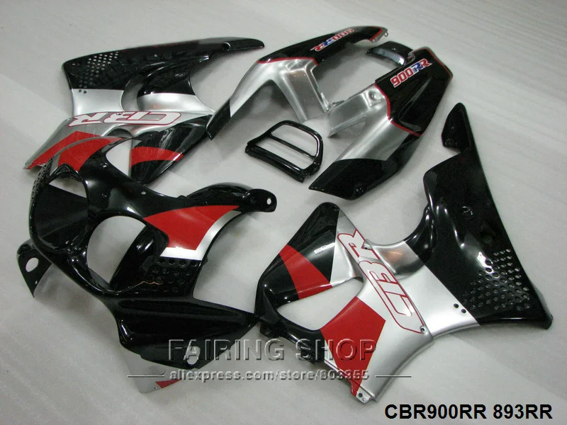 Комплект обтекателей для мотоцикла Honda CBR900RR 92 93 94 95 серебристо красный черный