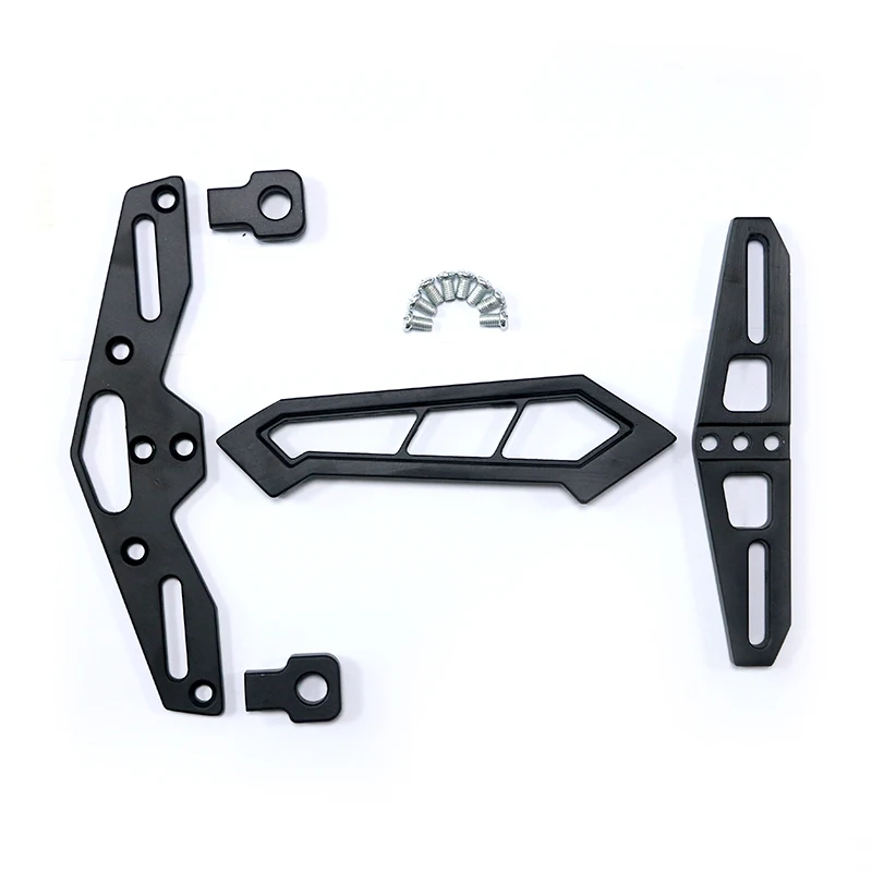 Черный Кронштейн номерного знака мотоцикла ретро матовый алюминиевый держатель