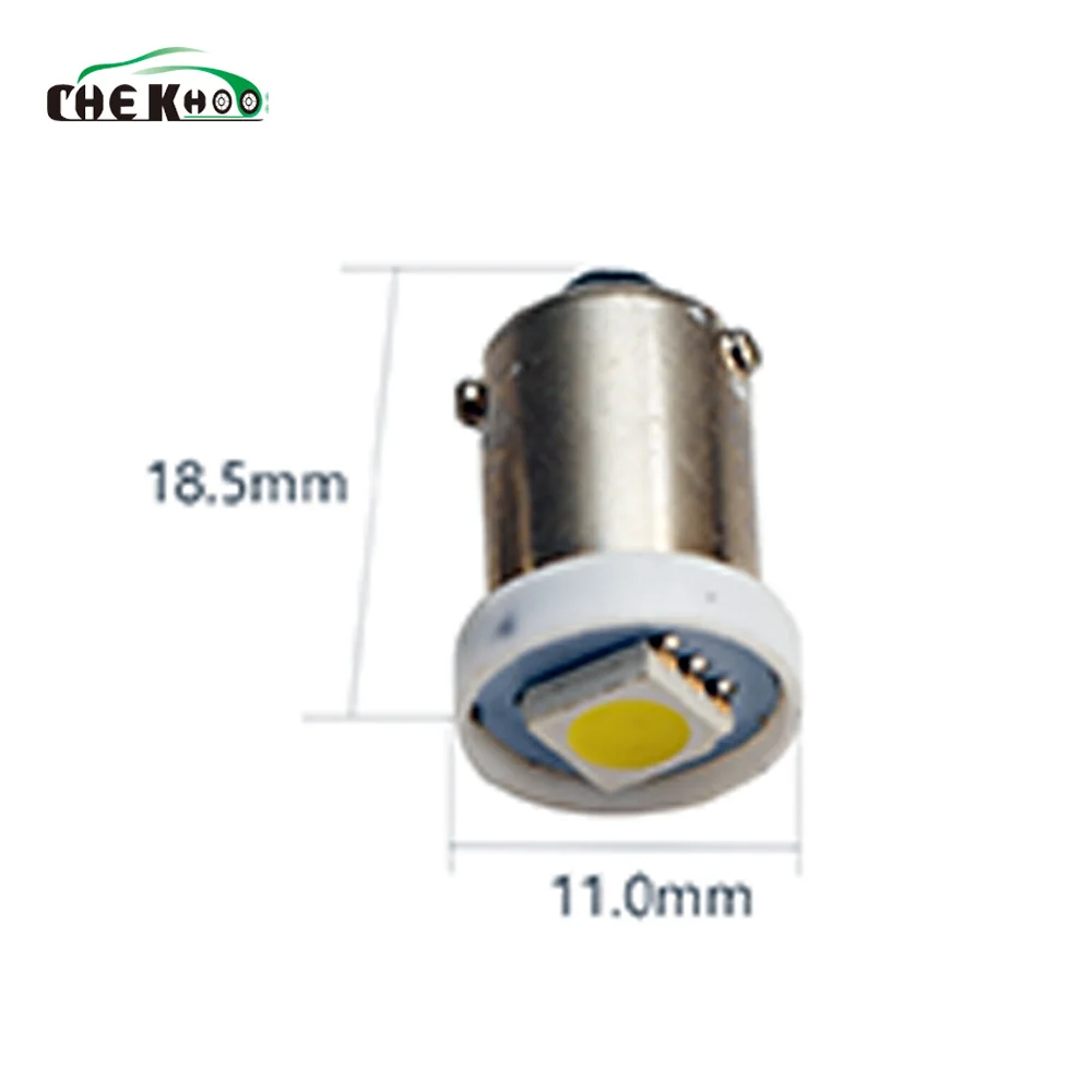 

10pcs Auto BA9S T4W 5050 1SMD 1LED Bayonet Car Light Reserve Bulbs Lamp Wedge side Interior plate Light Indicator DC 12V
