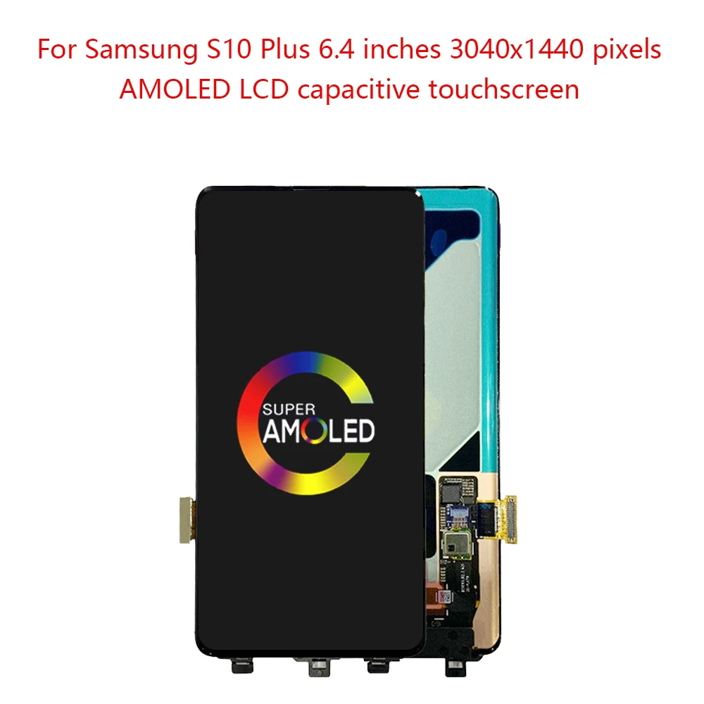 Супер AMOLED для Samsung Galaxy S10 Plus ЖК-дисплей с сенсорным экраном G975 G973 ЖК-дигитайзер S10e