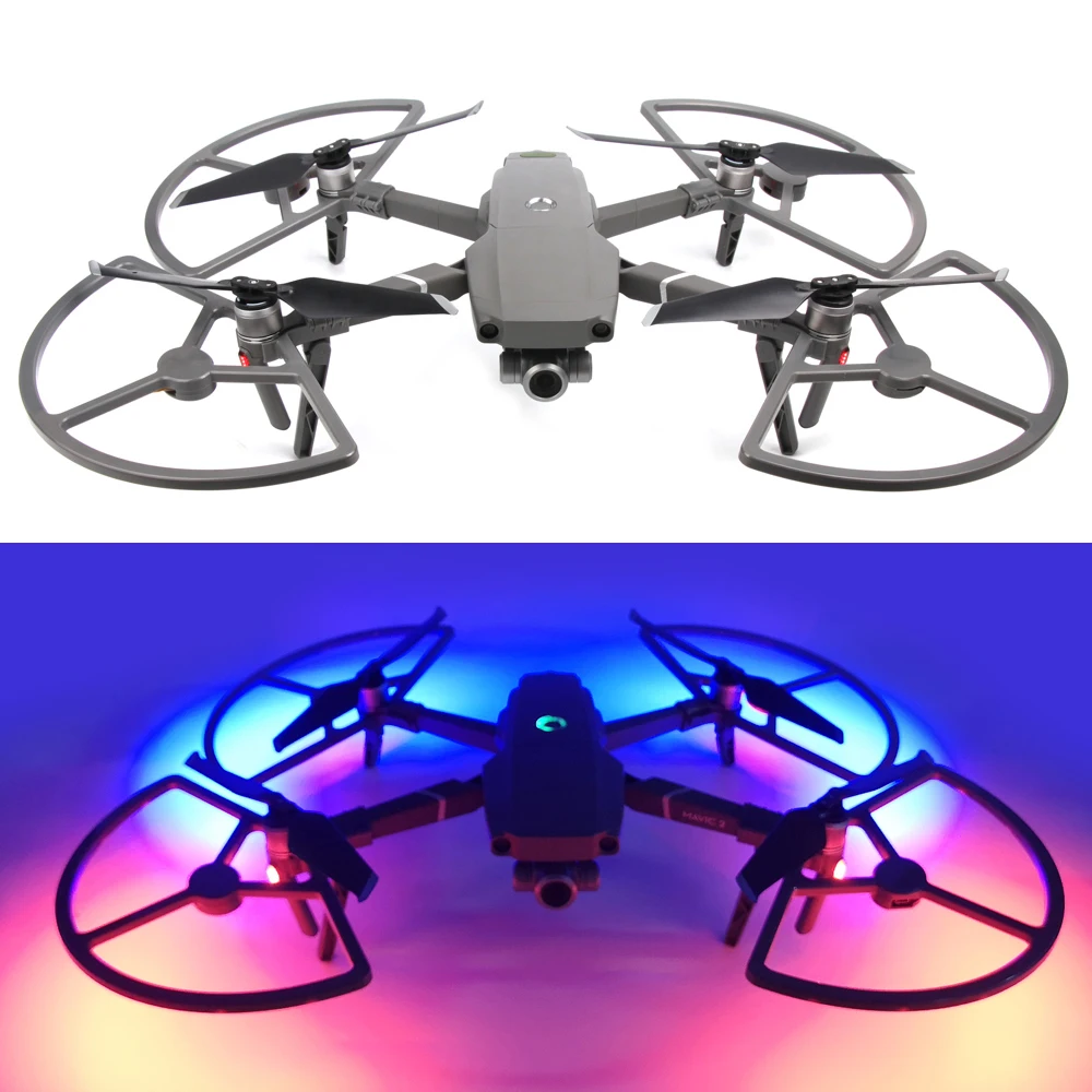Светодиодная светящаяся Ночная Опора с защитой от царапин для DJI Mavic 2 Pro Защитная