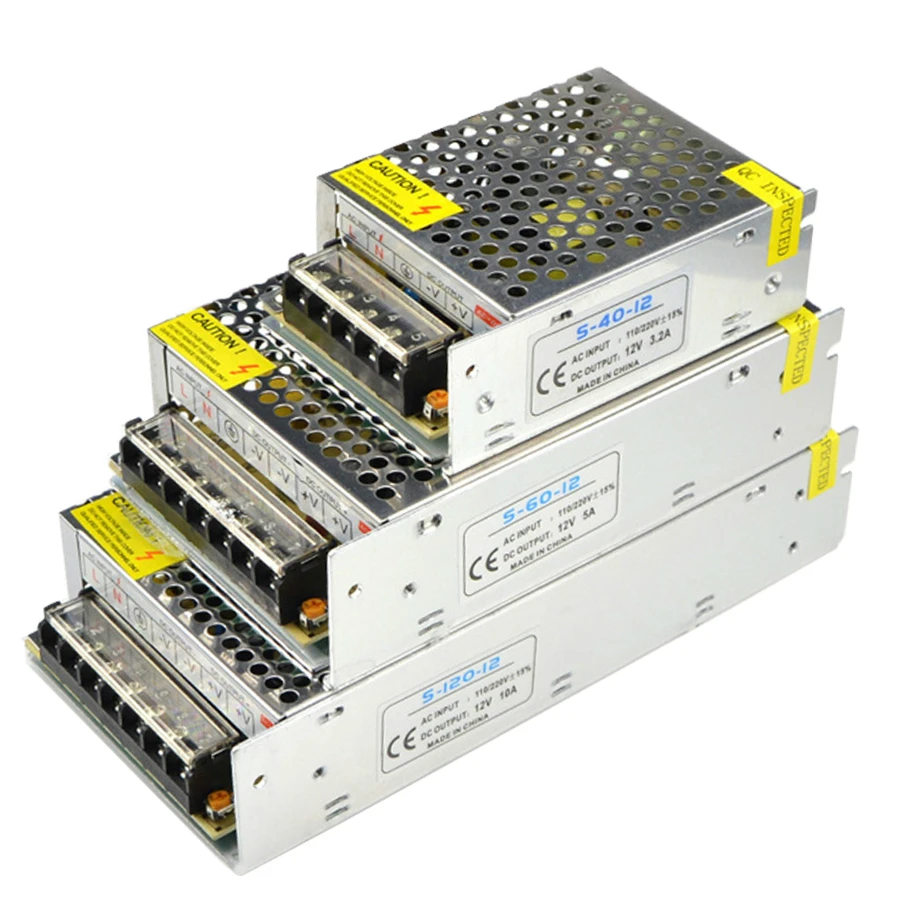 Драйвер для светодиодной ленты источник питания AC100 240V 220 В в 12 постоянного тока 1