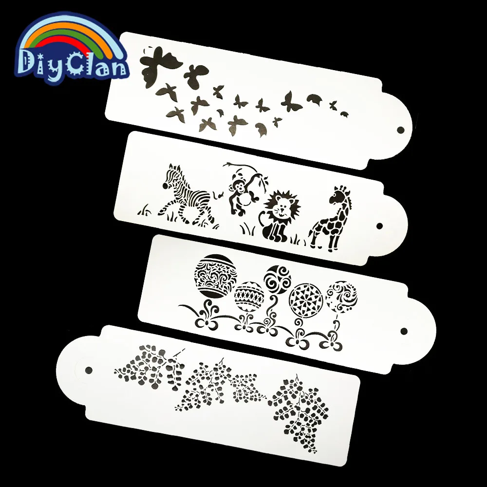 Бабочка DIY цветок торт рамка фотообои животные зоопарк декоративный шаблон