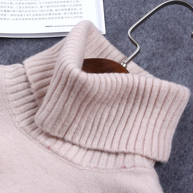 Women Autumn Winter Turtleneck Cashmere Blend Pullover Knitted Cape Ring Scarves Solid Color Warm All-Match Bufandas Stock Clear | Женская