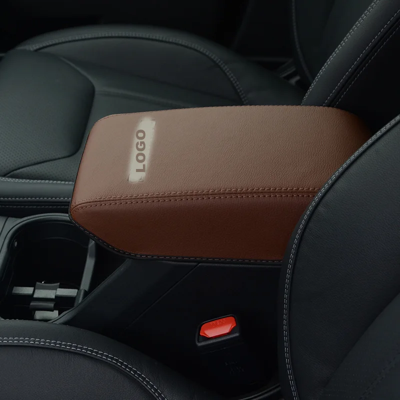 Чехол для подлокотника из искусственной кожи, защитная пленка для Subaru Forester, подлокотник для сиденья, консольная панель, защитная подушка для хранения