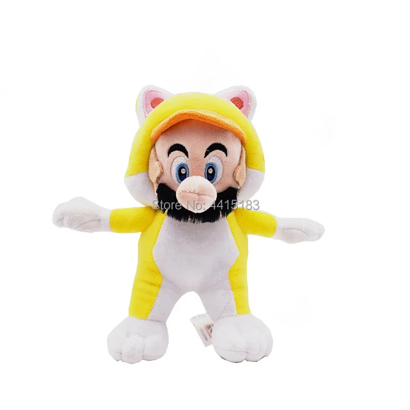 5 стилей Аниме Super Mario Bros Кот Марио Луиджи Жаба, в форме персика розалина пелуче Кукла Плюшевая мягкая игрушка Рождественский подарок