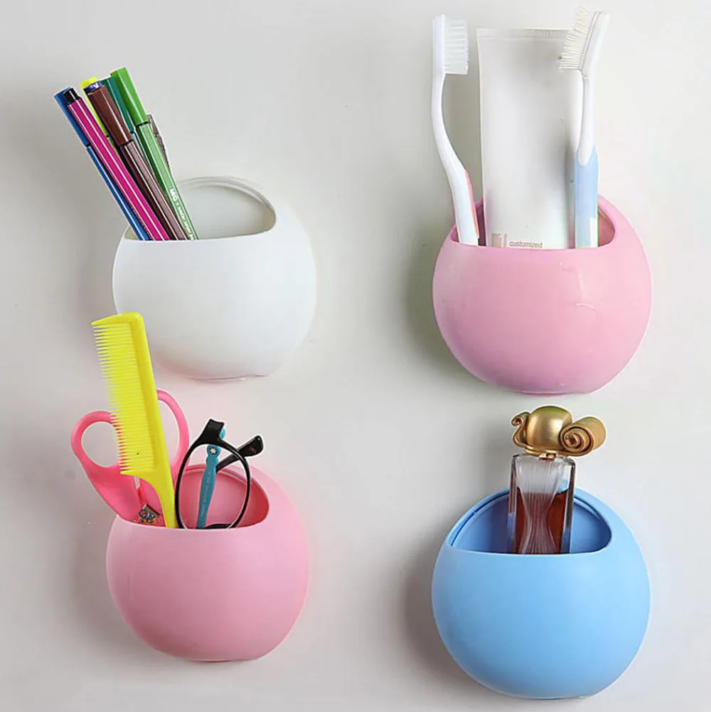 Настенная подставка для зубных щеток присоска держатель душа милый зубной щетки